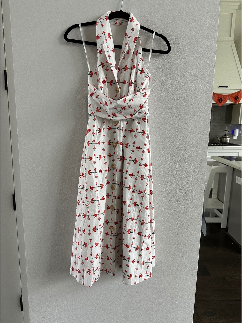Anthropologie Hutch Alessia Sleeveless Halter Midi Dress